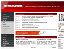 Tablet Screenshot of internetvictims.de
